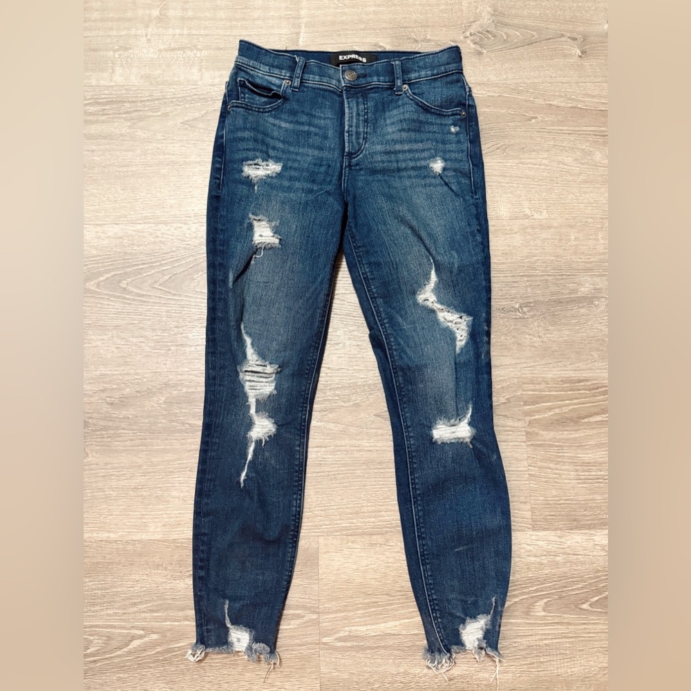 •EXPRESS• HIGH RISE ANKLE JEANS